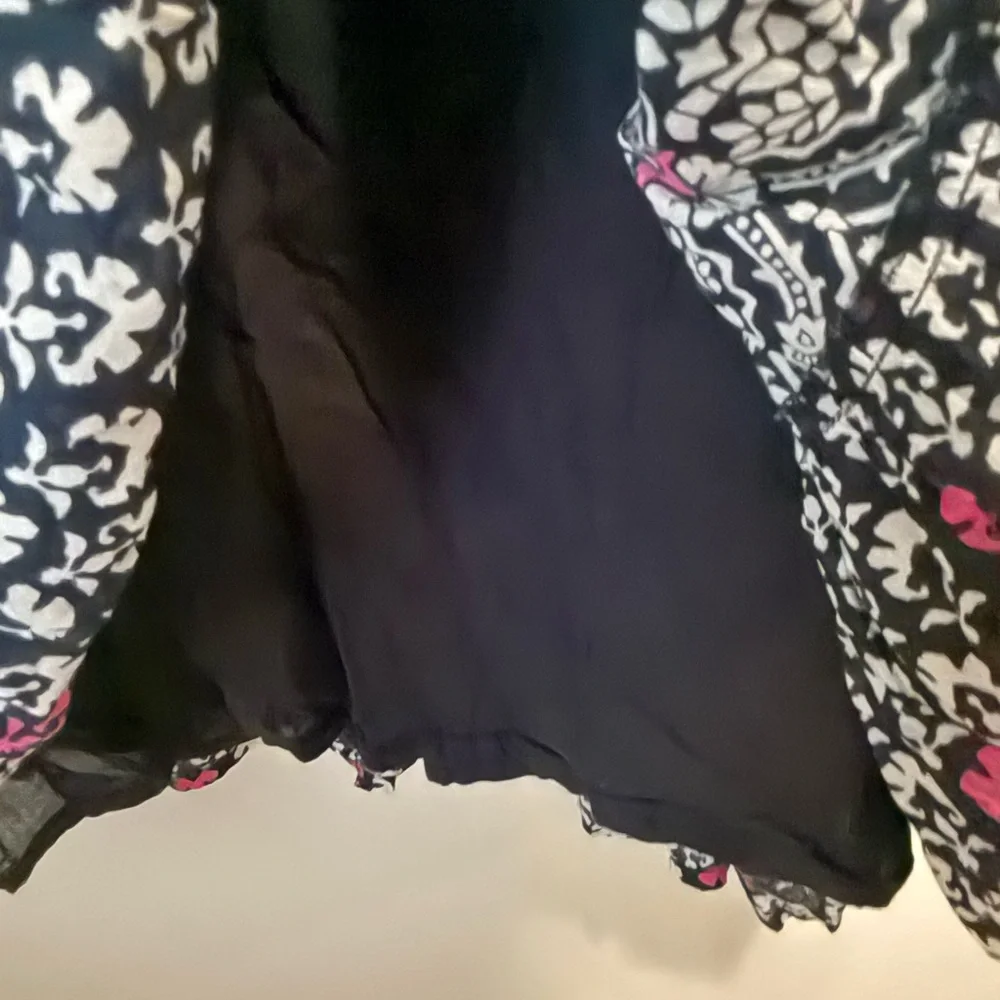 Roller Rabbit Periyar-Dora Pippa Pink Black Block Print Cotton Sundress Large - Picture 11 of 14